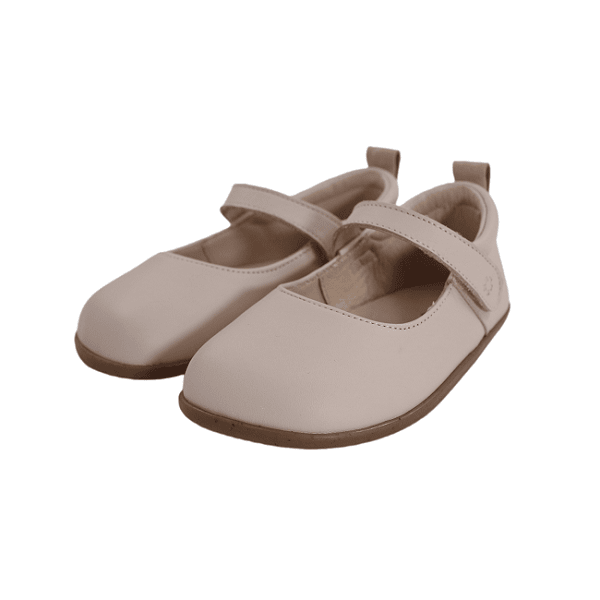 Zapatos barefoot Hada Ballet para niñas con puntera ancha anatómica, respetuosos con el desarrollo natural del pie, fabricados en piel premium y flexibles