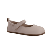 Merceditas barefoot infantiles Hada Ballet en piel rosa bebé, suela fina de 3 mm, flexibles y anatómicas para pies anchos y empeine medio o alto, hechas a mano en España
